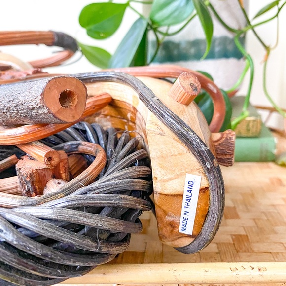 SOLD Boho Rattan Motorcycle - Picture 4 of 5